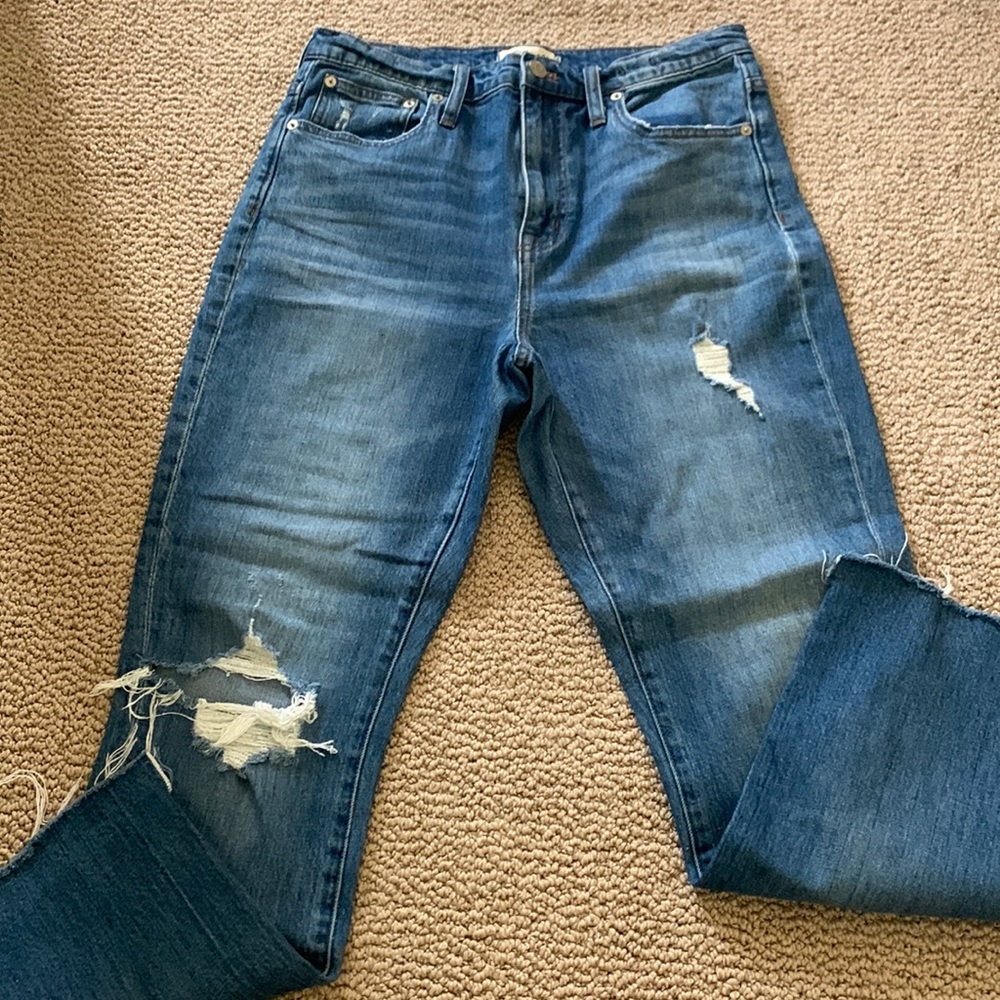 Madewell distressed denim